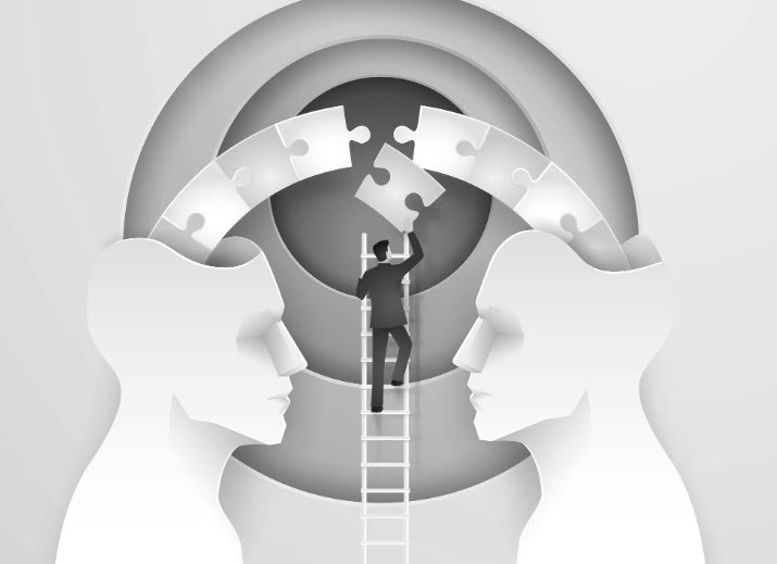 Image represents a Manager putting in a Key Link for his Staff